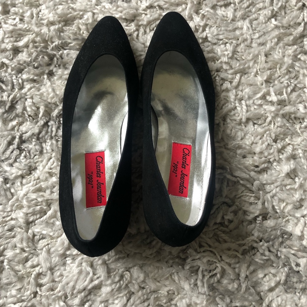 Charles Jourdan 1921 Low block heel black size 7.5